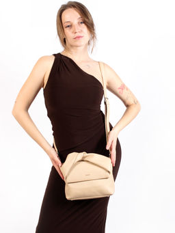 LACCOMA сумка Молли-Y2005-телесный эко кожа хлопок фото 8