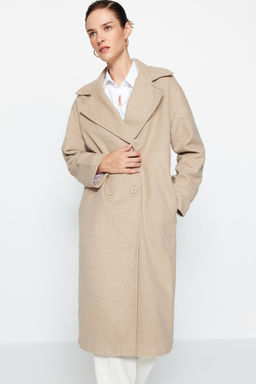 Tas Oversize Genis Kesim Uzun Yunlu Kase Kaban TWOAW21KB0038