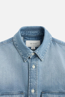 DENIM SHIRT WITH POCKETS - Zara фото 9