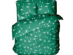 118/0-БЧ Пододеяльник 225*215 "Одуванчики" рис. 579202 зеленый