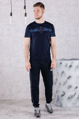 Брюки спортивные 
 3.MM116B-синий-тёмный