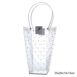 Цена за 10 шт. Пакет подарочный для цветов трапеция 35х26х13х13 / 9091-1 /уп 10/300/