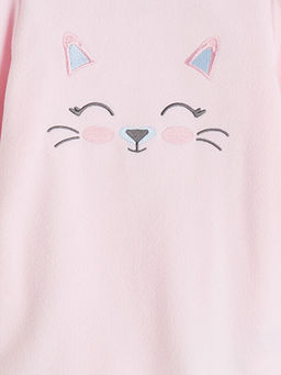 Kedi ??lemeli K?z ?ocuk Pijama ?st