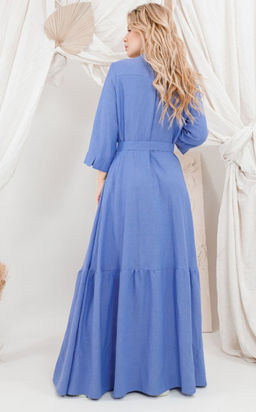 Платье AMORI 9653 василек  фото 3