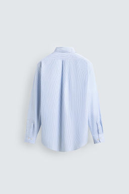 Рубашка Zara CAMISA ESTRUCTURA RAYAS в полоску