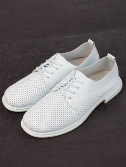 03-PDXL156-3 LT. BLUE Полуботинки женские (натуральная кожа) - Фабричный китай фото 5