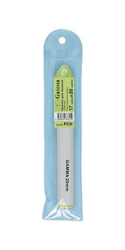 Для вязания Gamma PCH крючок пластик d 20 мм 17 см в чехле