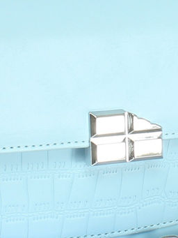 Сумка женская искусственная кожа Ch&K-8630, 1отд, плечевой ремень, голубой SALE 255072 - Adelia фото 9