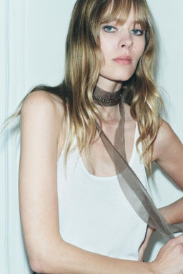 JEWELLED TULLE CHOKER