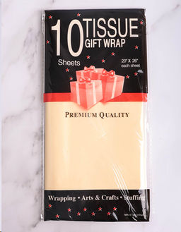 Бумага упаковочная тишью 50х66 см набор 10 листов / CQ403 /уп 200/