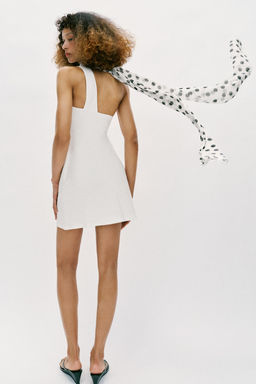 VESTIDO HALTER PA?UELO LUNARES / Blanco - Zara фото 11
