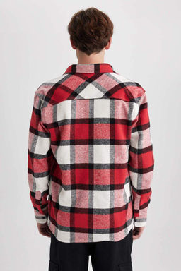 Рубашка Lumberjack с длинным рукавом в клетку обычного кроя - Defacto фото 5