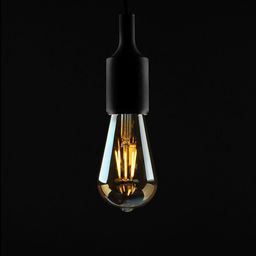 Лампа светодиодная «Ретро», ST64, 6 Вт, E27, 630 Лм, 2700К, свечение тёплое белое, жёлтая