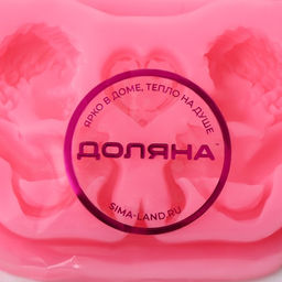 Молд для заливки Доляна Ангелы, силикон, 16?5.5?1 см, розовый