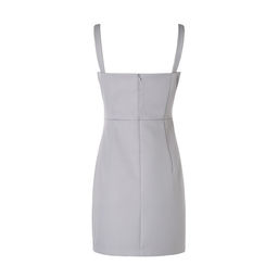 Платье женское короткое MIST: Classic Collection, светло-серое, размер 46