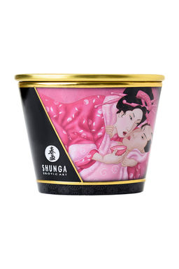 Массажное аромамасло в виде свечи Shunga Афродизия. Лепестки роз (Aphrodisia. Rose Petals), 170 мл