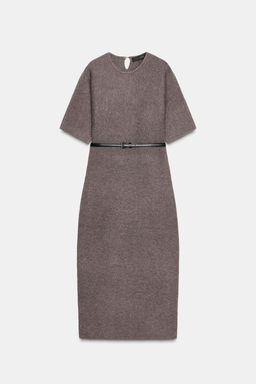 MIDI DRESS WITH BELT - Zara фото 6