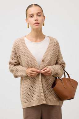 ЕВ 30229/ш/бежевый кардиган жен