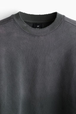 Sudadera efecto lavado Oversized Fit - H&m фото 5