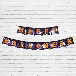 Гирлянда на ленте на Хэллоуин Happy Halloween, длина 250 см