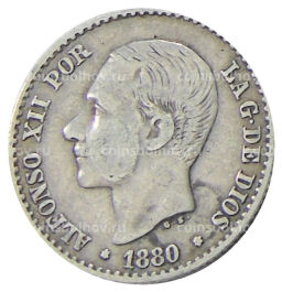 50 сентимо 1880 года Испания