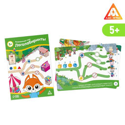 Развивающая игра Логолабиринты, 20 карт, 5+