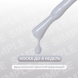 Гель лак для ногтей, однотонный, трехфазный, 10 мл, LED/UV, серый (250)