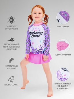 Костюм купальный (джемпер купальный + плавки купальные) д/дев. Либи