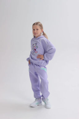 Брюки трикотажные Сиреневый - Anta sport фото 2