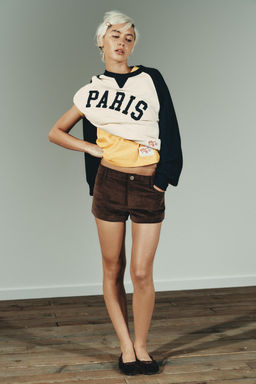 SUEDE EFFECT MINI SHORTS - Zara фото 3