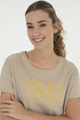 Женская футболка светло-хаки - U.s. polo assn фото 2