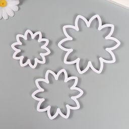 Каттеры для полимерной глины Цветы набор 3 шт d=6,9, 8,8 и 10,8 см - Simaland фото 2