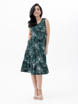 Сарафан( платье) с ярусной юбкой хлопок 100% - Binita фото 3