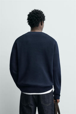 TEXTURED COTTON JUMPER - Zara фото 3