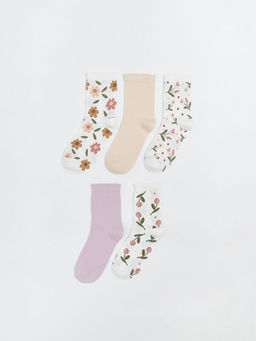 ?i?ekli Kad?n Soket ?orap 5li