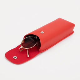 Футляр для очков на кнопке, длина 16 см, цвет красный - Simaland фото 4