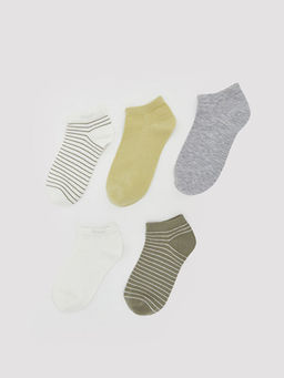 ?izgili Kad?n Patik ?orap 5li