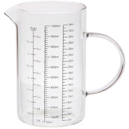 Ёмкость мерная 1л "Хай-Тек" черная шкала