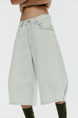 BERMUDA JORTS BALLOON DENIM TRF TIRO MEDIO / Azul claro - Zara фото 3