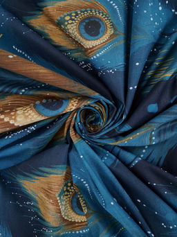 Простыня бязь люкс - Перо павлина 150х215