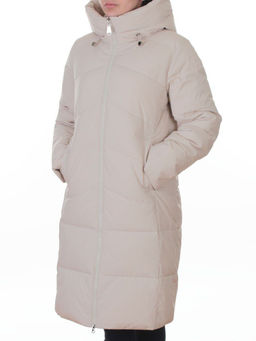 2365 BEIGE Пальто зимнее женское (200 гр. холлофайбер)