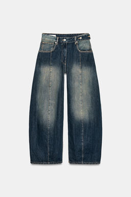 TRF OVERSIZE MID-WAIST JEANS - Zara фото 16