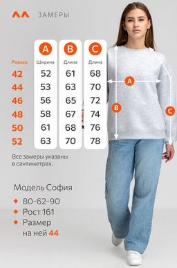 Женский свитшот с начесом Happyfox