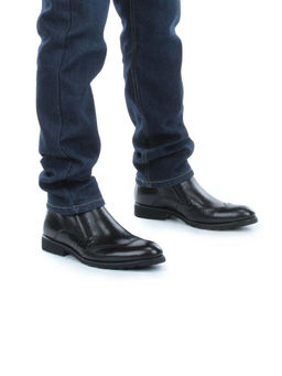 01-H9001-B76-SW3 BLACK Ботинки демисезонные мужские (натуральная кожа) - Фабричный китай фото 16