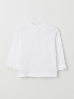 Bisiklet Yaka Uzun Kollu Basic Erkek Bebek Ti??rt - Waikiki фото 2