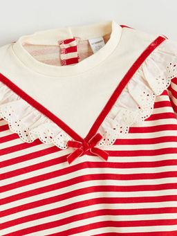 Bisiklet Yaka K?z ?ocuk Sweatshirt