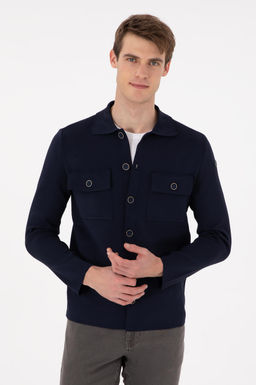 Мужской темно-синий трикотажный кардиган Неожиданная скидка в корзине - U.s. polo assn фото 8
