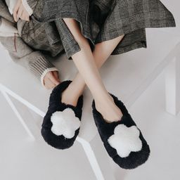 Halluci / Тапочки Махровые звёздочки с задником H3001  фото 4