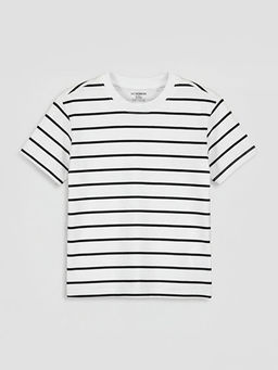 Bisiklet Yaka ?izgili Erkek ?ocuk Ti??rt