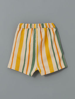 Beli Lastikli ?izgili Erkek Bebek ?ort